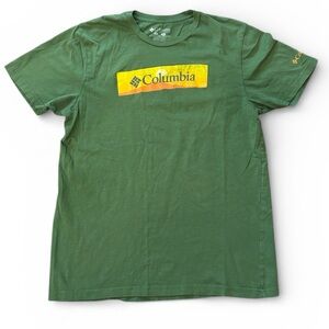 Columbia‎ Retro Green Sunrise Short Sleeve Tee Shirt Size M